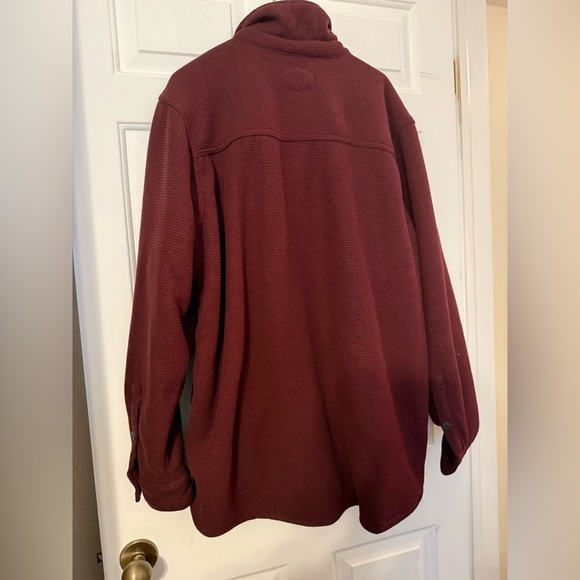 Freedom Foundry Men’s Burgundy Heavy Weight Shacket Jacket Sherpa Lined Size XXL - Picture 6 of 9